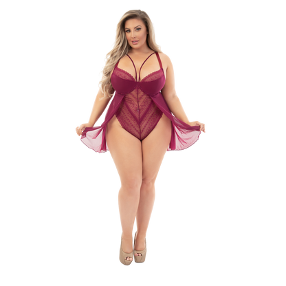 Lace & Mesh Underwire Cup Teddydoll
