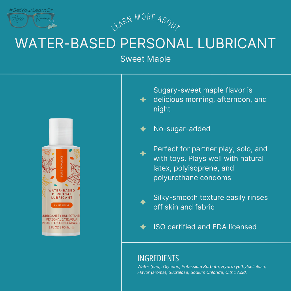 Water Based Lubricant - 2oz Sweet Maple